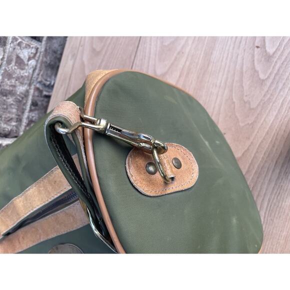 Vintage Leather Duffle Bag Weekender Carry On Bag Invicta EUC 1980s - Picture 14 of 15